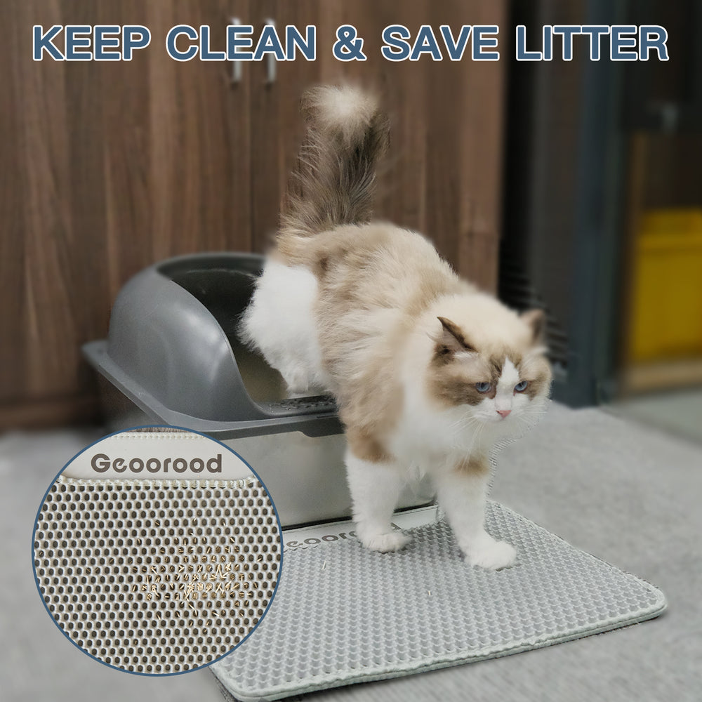 Geoorood Pet Cat Litter Box Stainless Steel with 20L capability