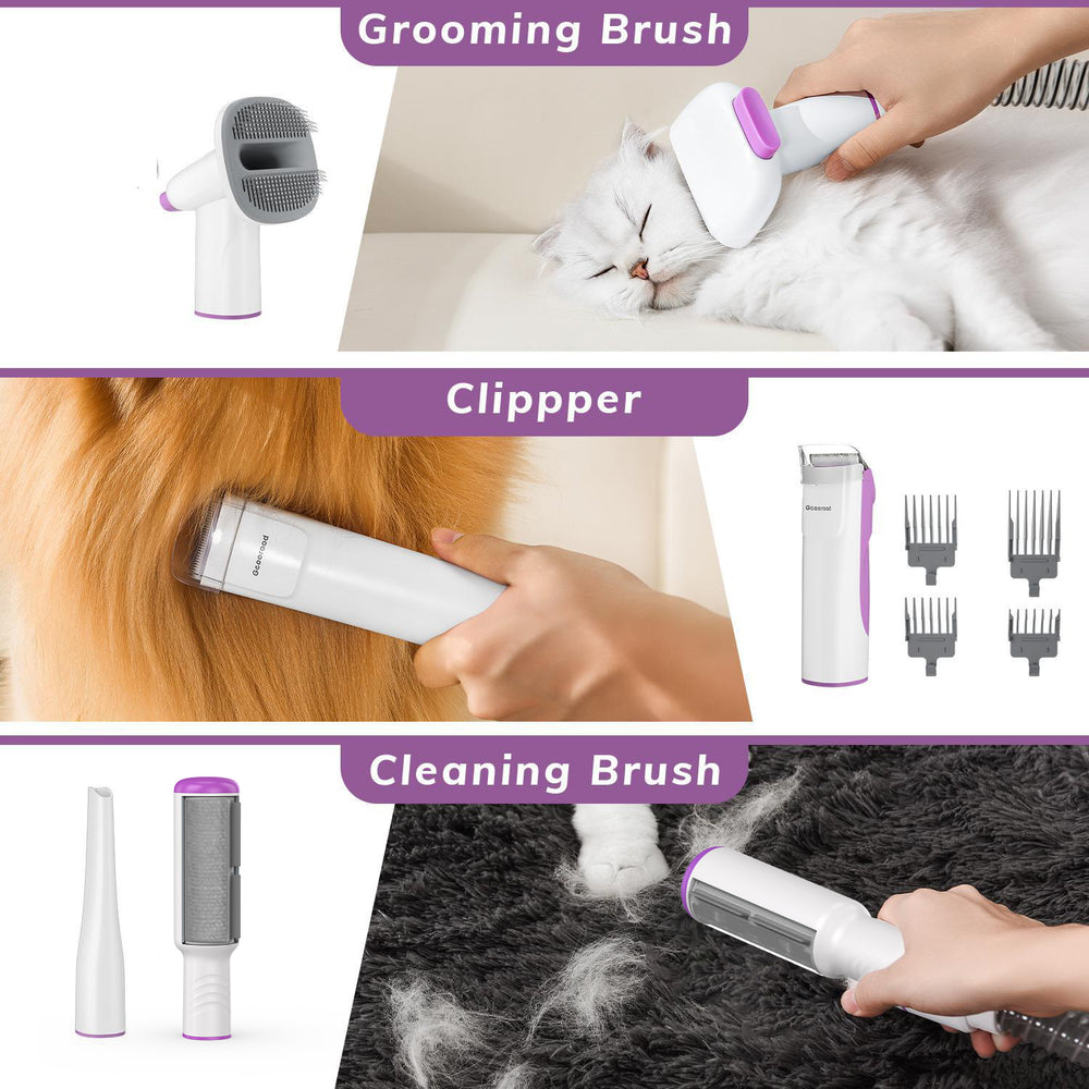 Geoorood Pet Grooming Kit with Cleaning Brush