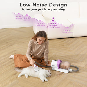 Geoorood Pet Grooming Kit with Cleaning Brush
