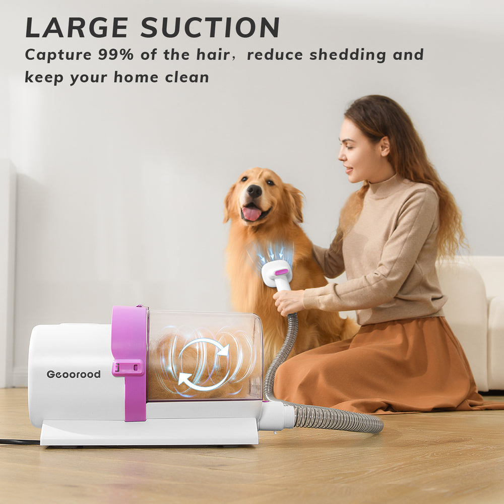 Geoorood Pet Grooming Kit with Cleaning Brush