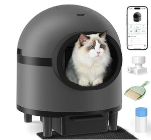 GEOOROOD PET CAT LITTER BOX WITH APP CONTROL