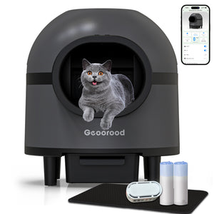 GEOOROOD PET CAT LITTER BOX WITH APP CONTROL